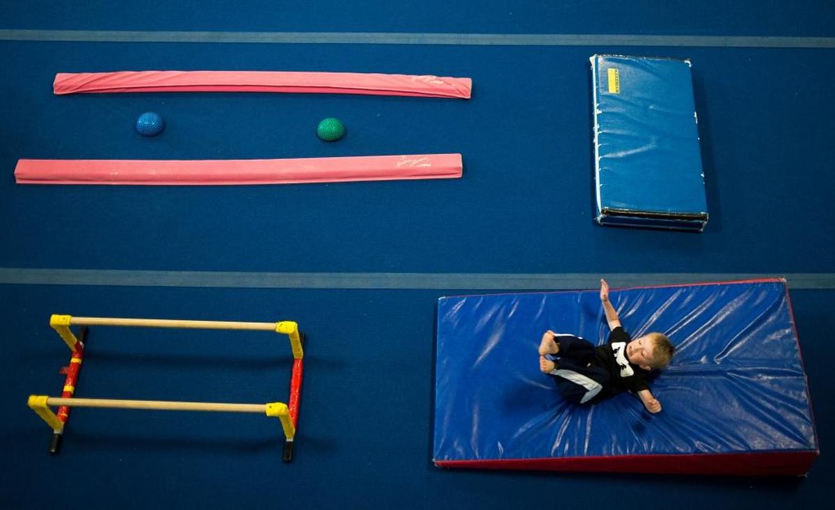 Kids run through drills during a Ninja Zone class at North Coast Gymnastics Academy on Friday, June 23, in Bellingham.