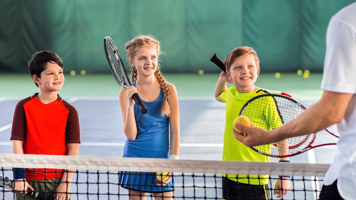 On a typical tennis camp day, the stress is on getting to know each other, rally skills and athletic development, small group fundamentals work and big group activities.
