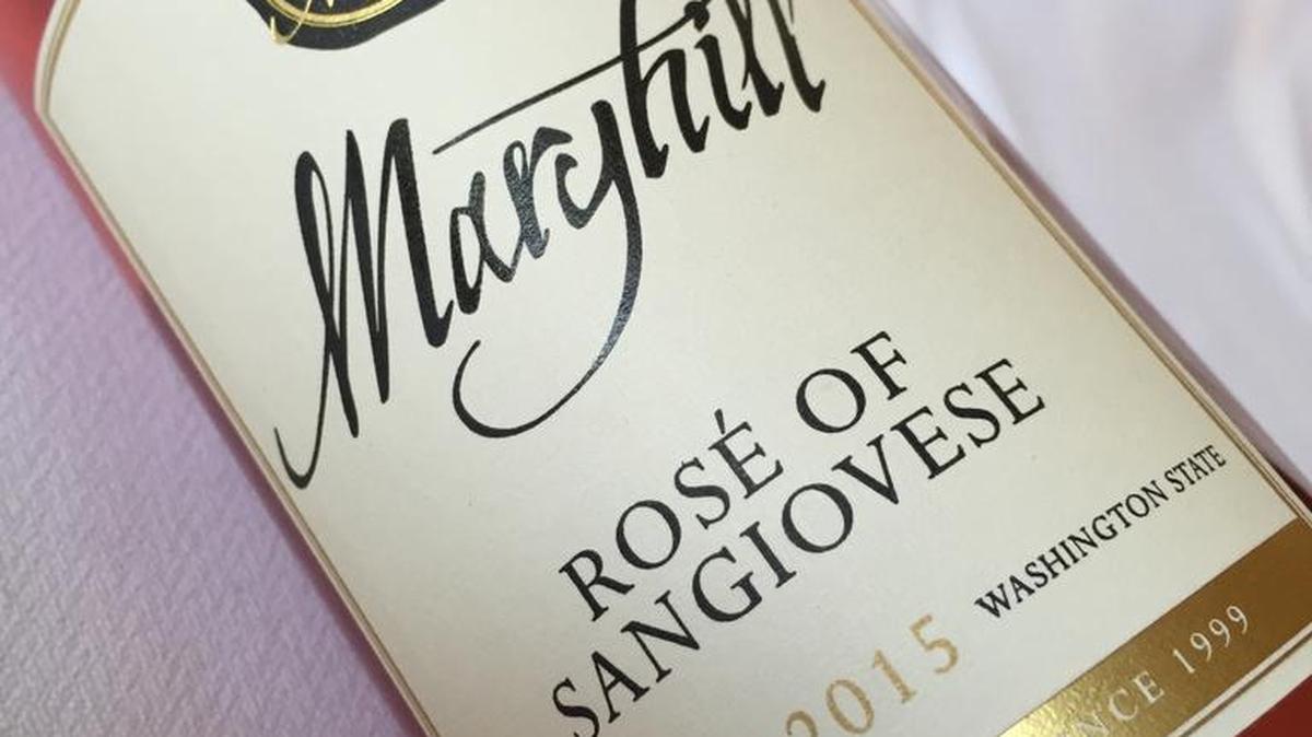 Maryhill Winery’s 2015 Rosé of Sangiovese is a deliciously crisp pink wine to pair with everything from salmon to chicken.