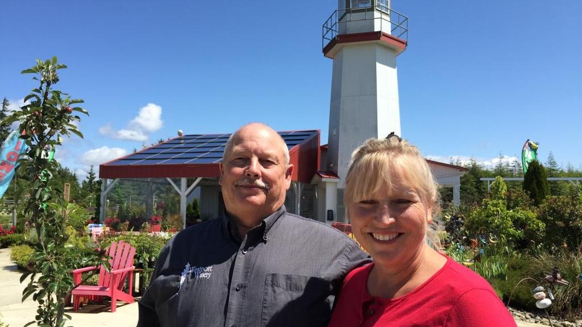 Blain and Kim Roberts own Westport Winery on the Washington coast with their children, Dana and Carrie. They plan to open a second tasting room this winter in Cannon Beach, Ore.