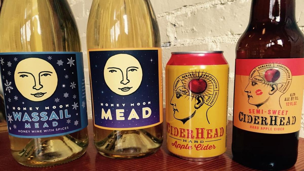 Honey Moon in Bellingham makes mead, cider and numerous blends of each with fruit, herbs and spices.