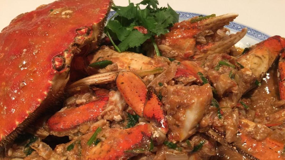 A Northwest version of Singapore Chili Crab works well with Dungeness crab.