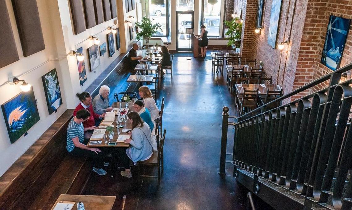 Diners enjoy the Rock and Rye Oyster House in Bellingham in September 2015.