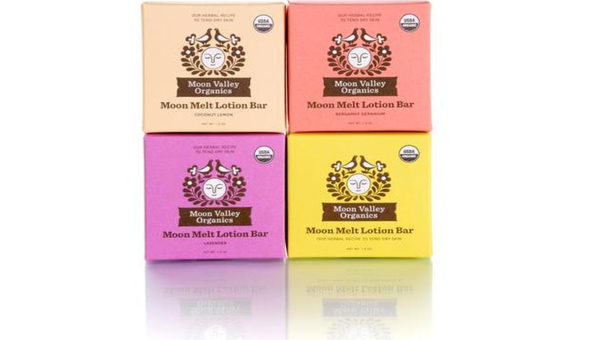 Lotion bars are one of several organic personal-care products made by Moon Valley Organics, based in Deming.