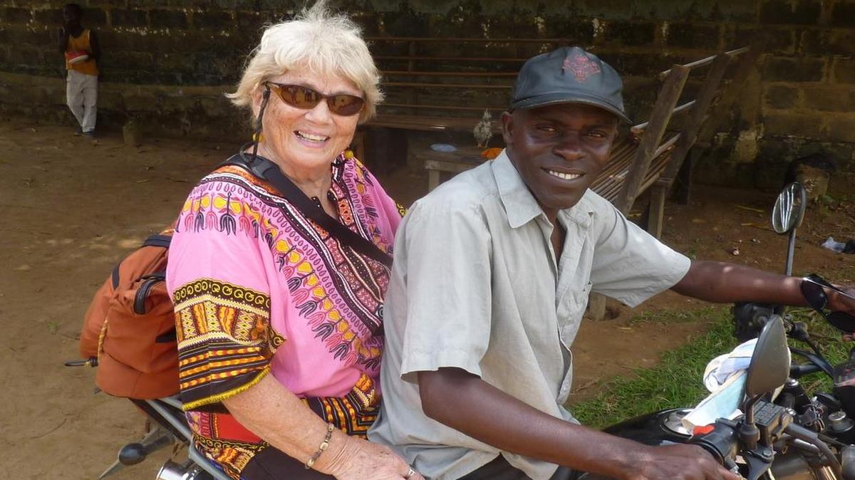 
For Kathryn Roe of Bellingham, travel by motorcycle is often the best way to get around in West Africa. She is the founder of Anansi, a nonprofit that helps students in Ghana finish high school. 
