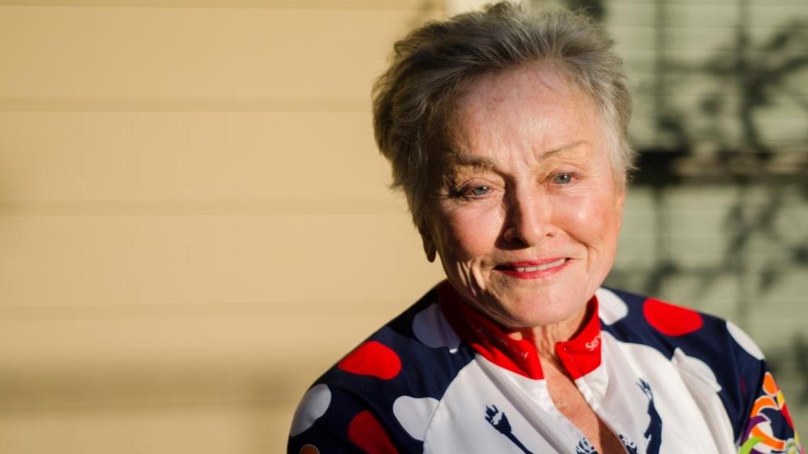 Bellingham grandmother at front of pack of senior bicyclists