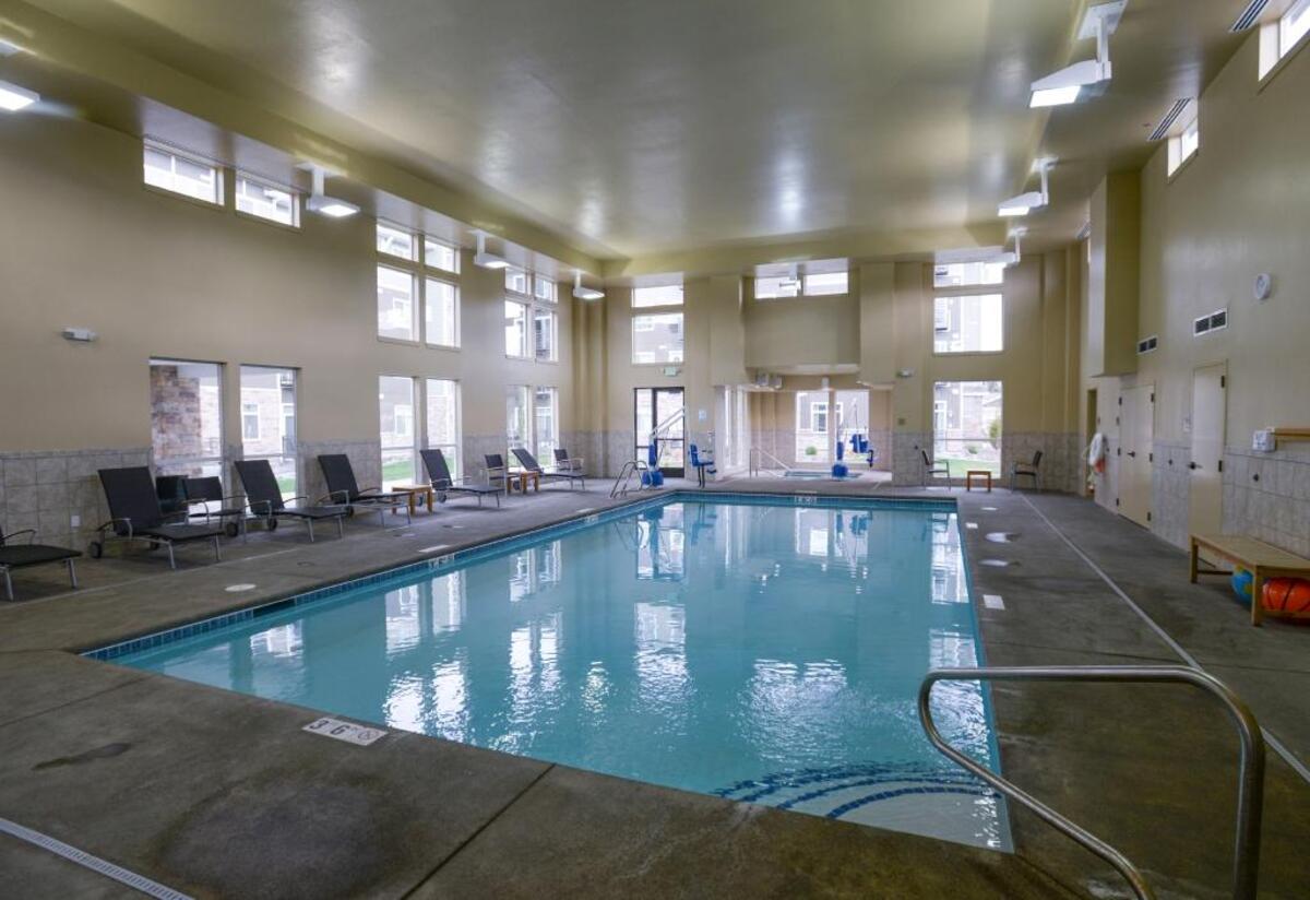 The indoor saltwater pool is one of the amenities at Affinity at Bellingham, a 55-plus apartment in Bellingham.