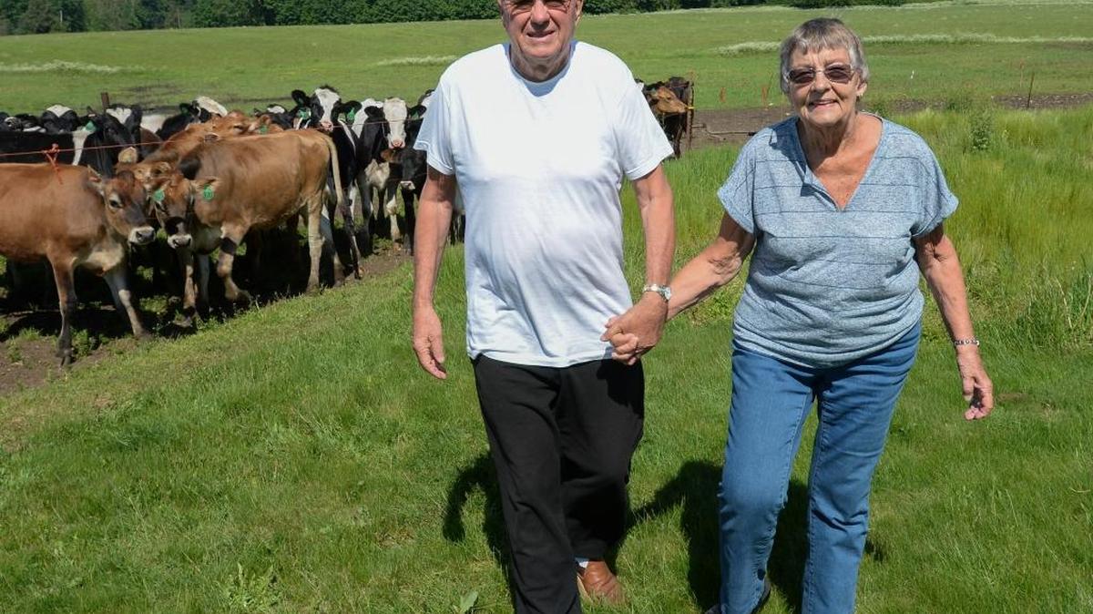 Retired dairy farmers Bob and Pauline VanWeerdhuizen, who raised Holsteins and Jerseys on about 300 acres, at their farm near Everson in Whatcom County in May, 2017.