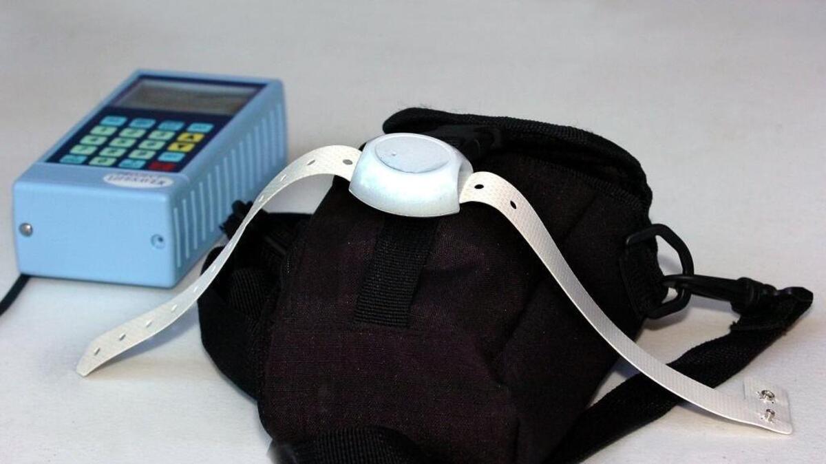 Project Lifesaver allows the Whatcom County Sheriff’s Office to offer individuals with Alzheimer’s and dementia a transmitter bracelet, right, that can tracked.