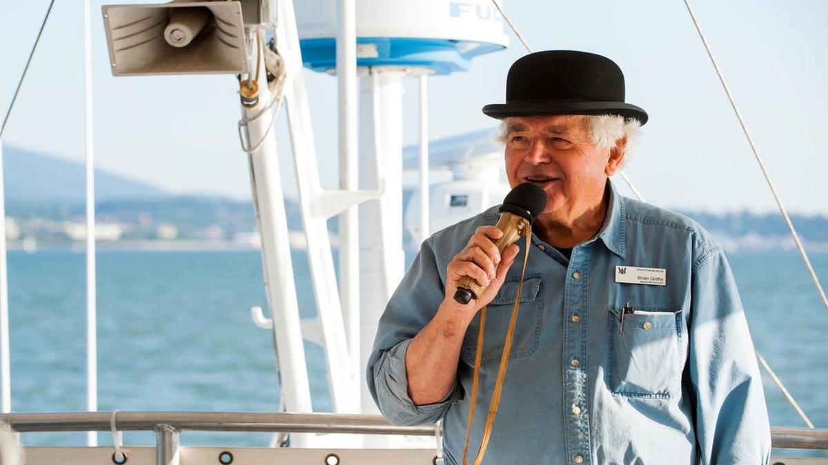 
Bellingham historian Brian Griffin will lead tours aboard the Island Caper on Whatcom Museum’s History Sunset Cruise every Thursday, July 9-Aug. 27.
