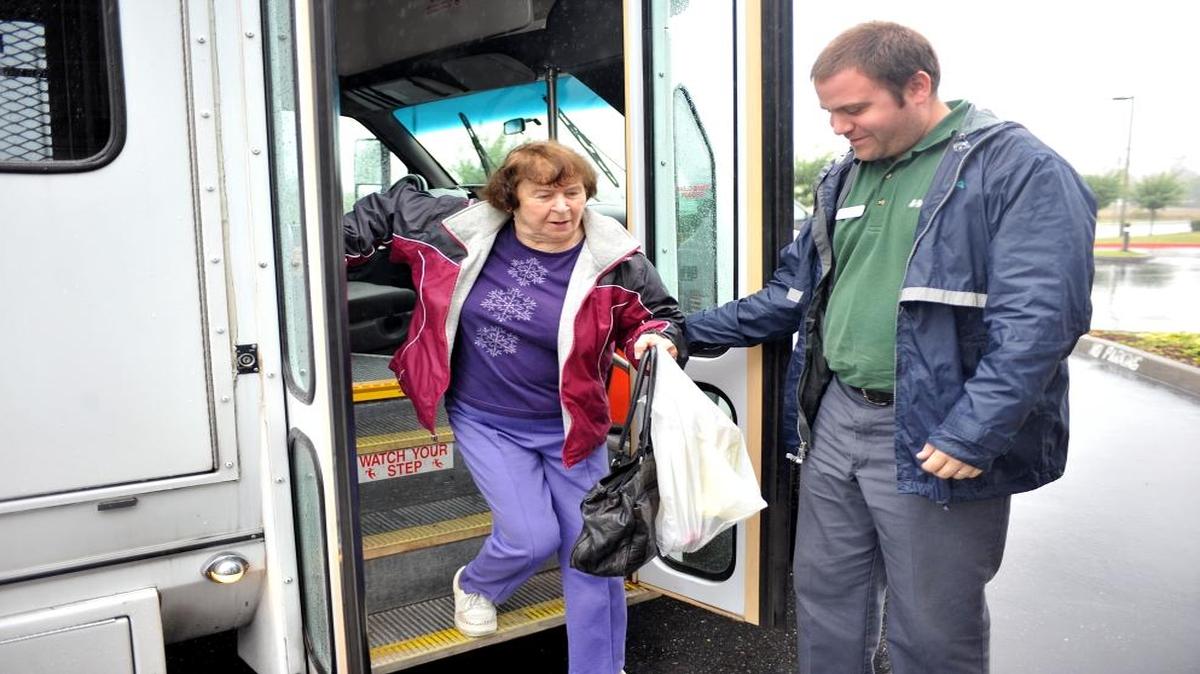 
Whatcom Transportation Authority bus drivers are trained to help people with mobility issues who use fixed-route and paratransit bus service.


