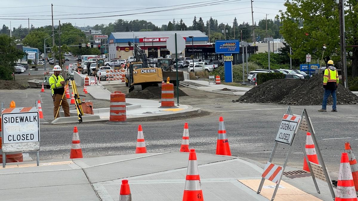 Paving is scheduled next week on the James Street bridge over Whatcom Creek, shown in a photo taken Thursday, June 12, 2025.
