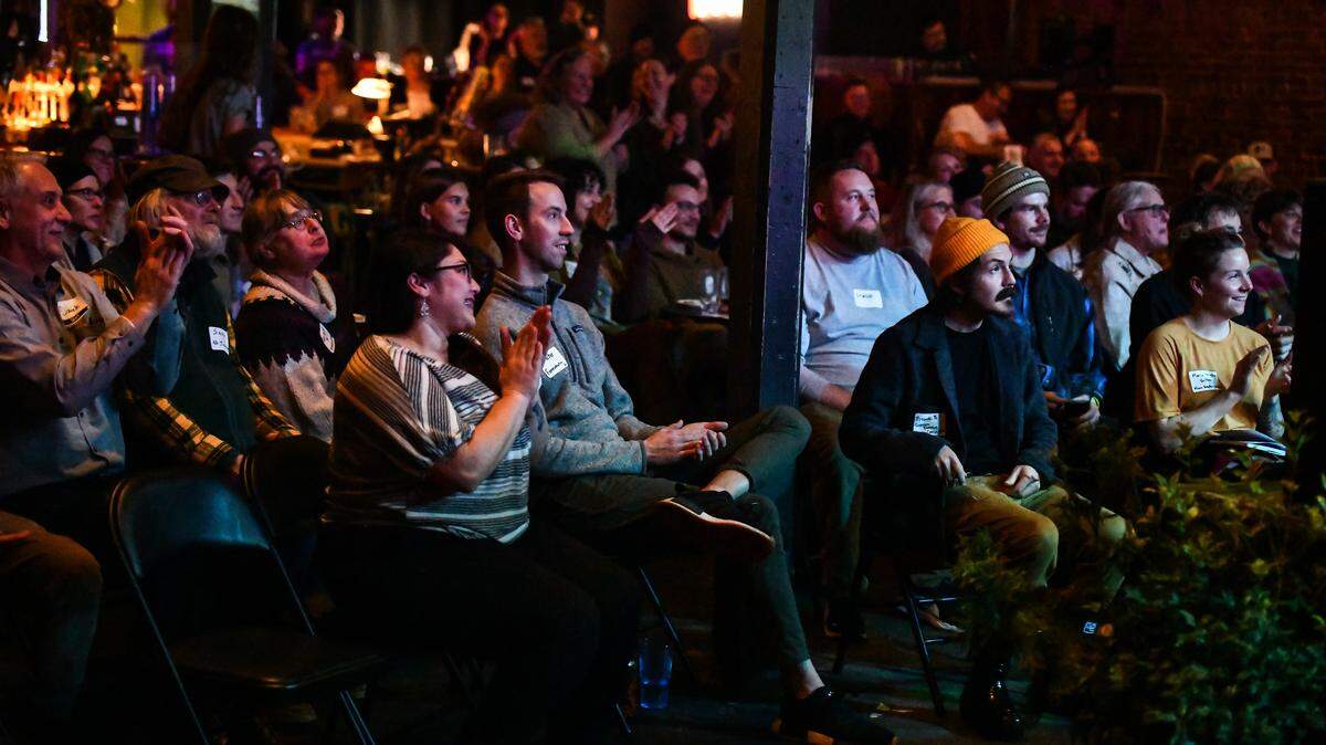 A crowd gathered for last year’s sold-out Green Building Slam event.