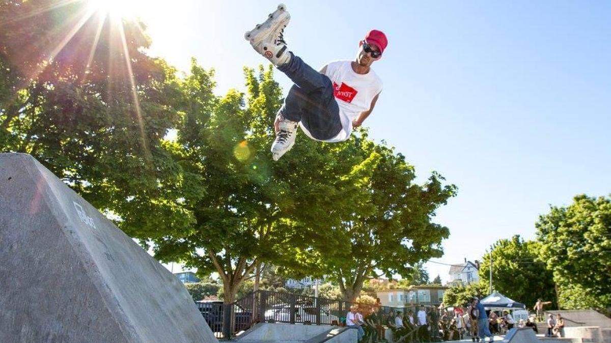 Randy Juarez catches air during a previous Northwest Shred Tour.
