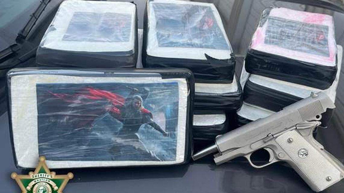 Bellingham traffic stop yields 22 pounds of cocaine with Marvel-ous packaging