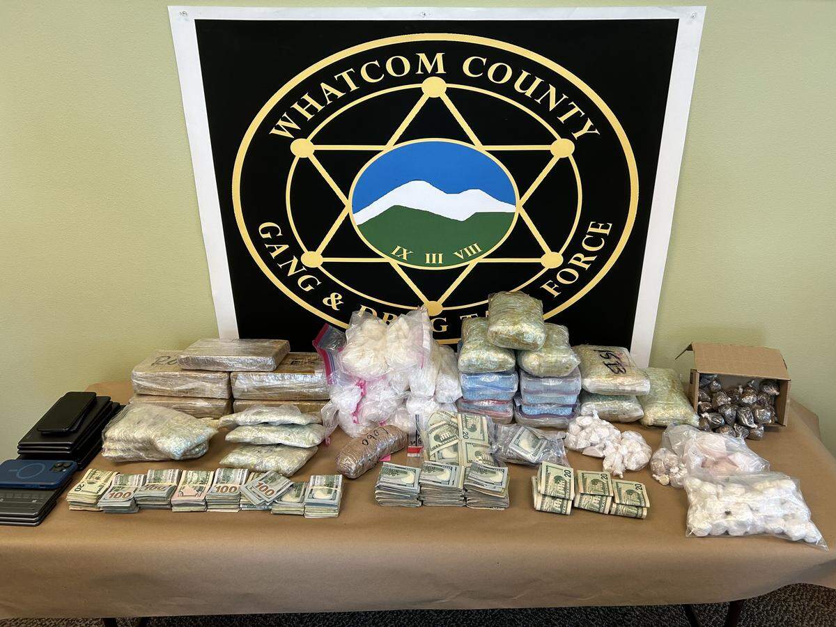 Drugs seized by the Whatcom Gang and Drug Task Force as part of a 2024 investigation.