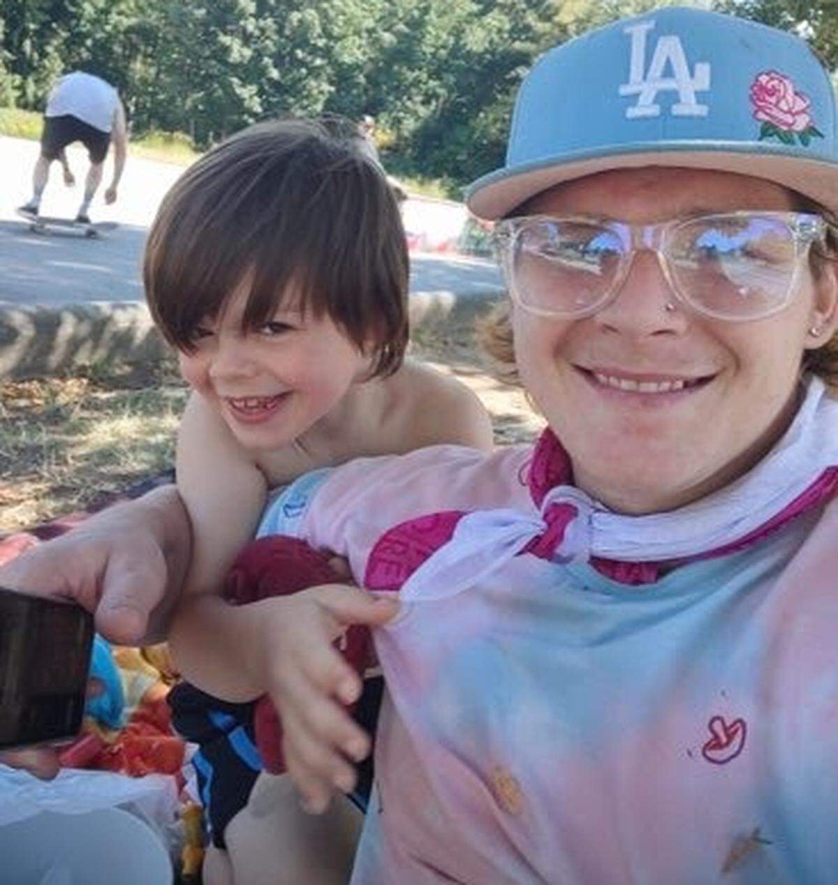 Zachariah Janusiewicz and his son, “little Zach.”