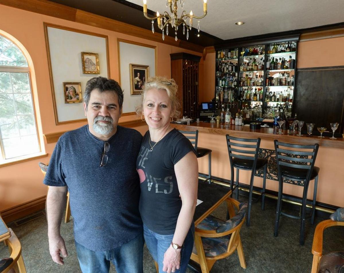 Sam and Nancy Hassan in their Bar Veneto.