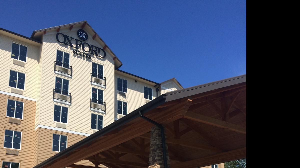 
The Oxford Suites at 4051 Meridian St. is now taking reservations for Monday, Sept. 1 and beyond. Along with a full hot breakfast buffet, it will have an indoor swimming pool and spa area.
