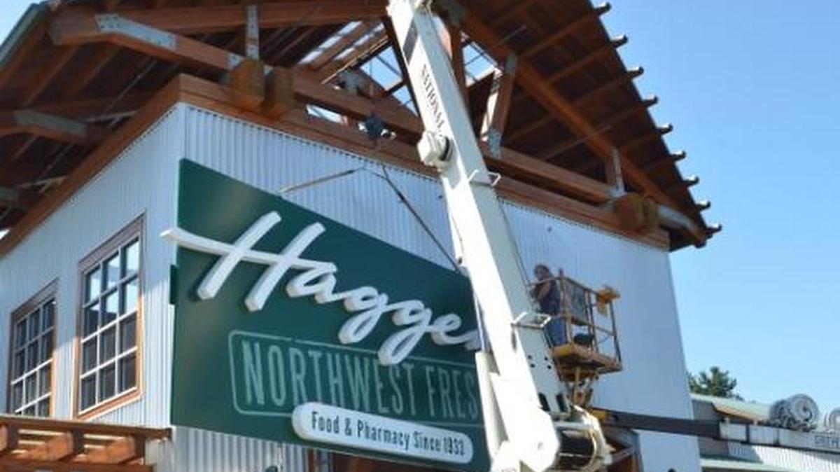 
An undated photo of a Haggen store getting converted to the Northwest Fresh brand.
