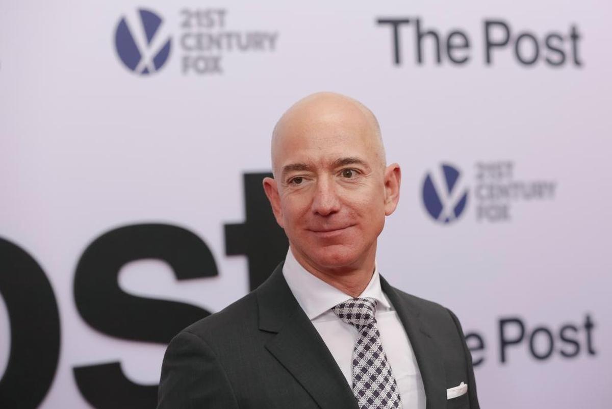 Amazon CEO Jeff Bezos attends the premiere of “The Post” at The Newseum on Dec. 14 in Washington. According to the Bloomberg Billionaires Index, Bezos added the most in 2017, a $34.2 billion gain that knocked Microsoft co-founder Bill Gates out of his spot as the world’s richest person in October.