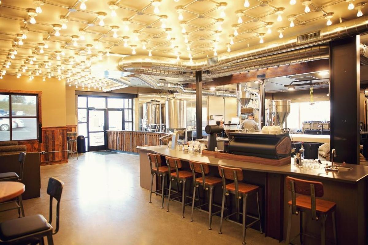 The Woods Coffee roastery at 813 Lakeway Drive.