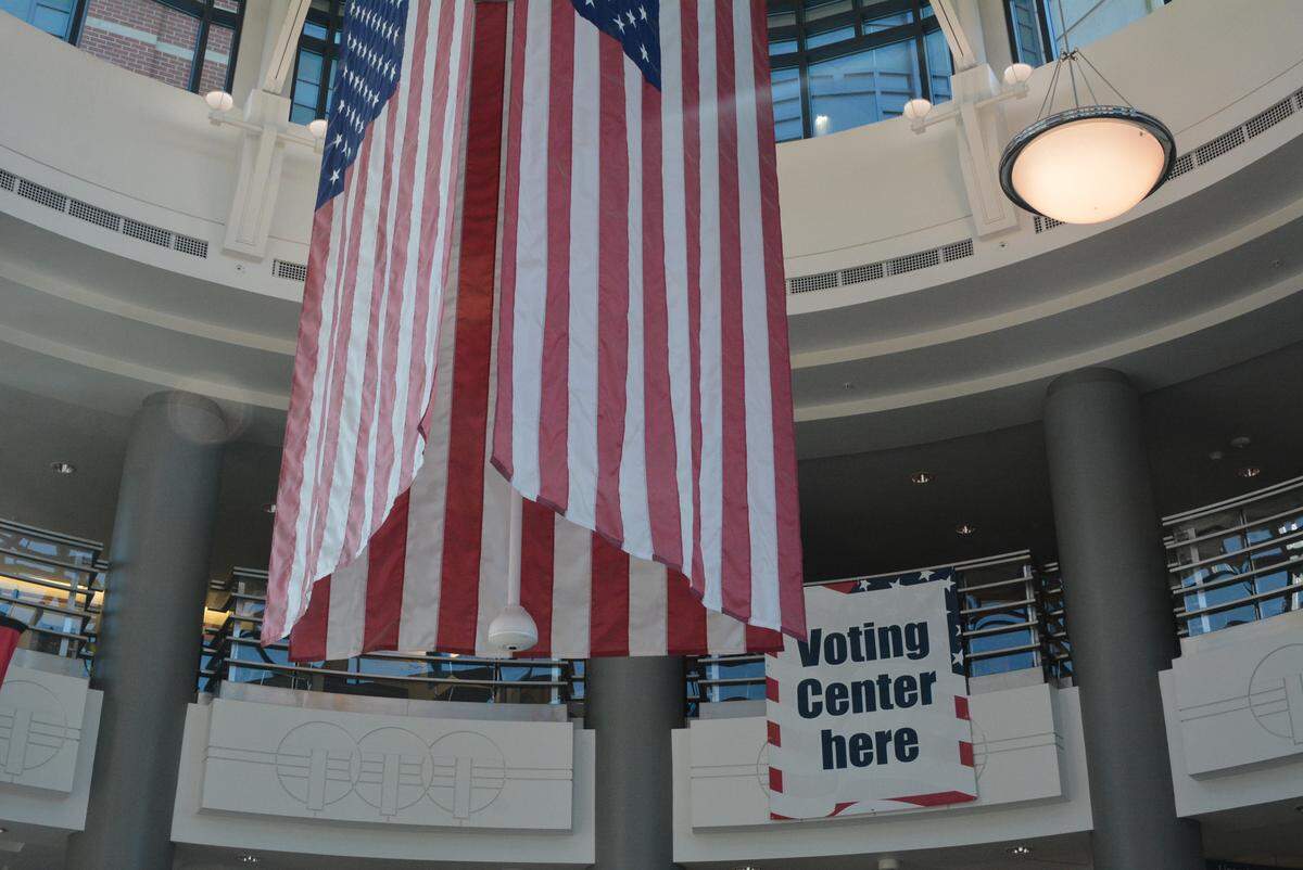The rotunda of the Whatcom County Courthouse in Bellingham.