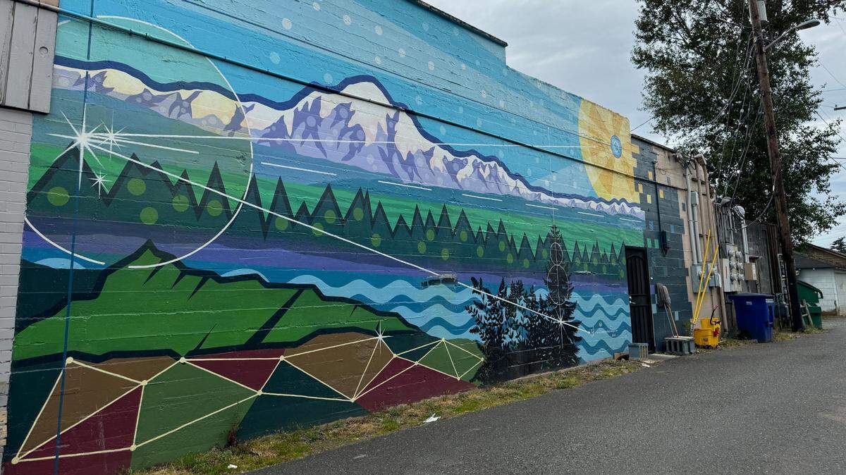 A mural at 5685 Third Ave. in Ferndale.