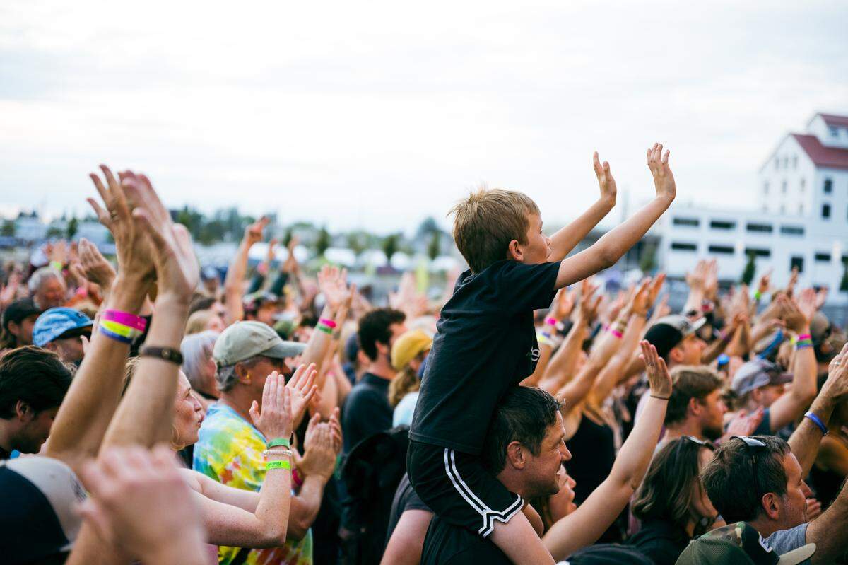 Festival attendees enjoy the show at the 2023 festival.