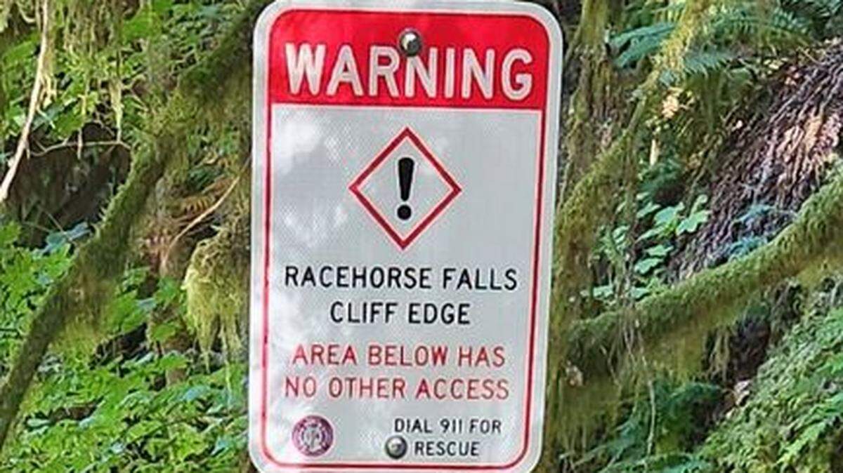 Warning signs are located around the area, which is known to be dangerous.