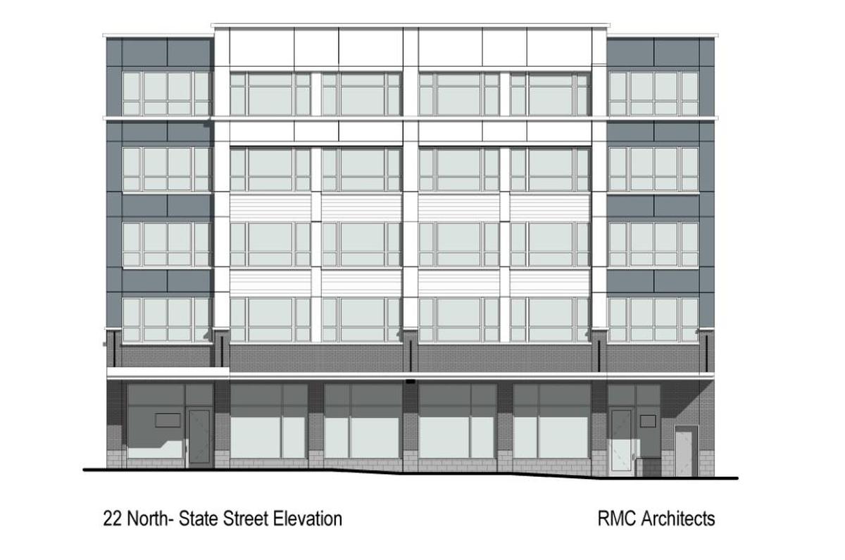 An architectural rendering of the proposed 22 North apartment complex that would provide housing for clients of Northwest Youth Services and Opportunity Council.