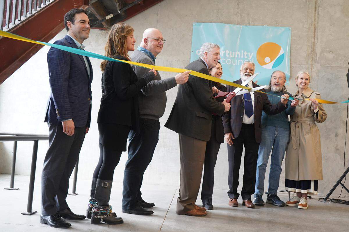 Whatcom County and Washington state leaders gathered on Wednesday, March 27, 2024, to celebrate the opening of the Laurel Forest community, an affordable senior housing project in Bellingham, Wash.