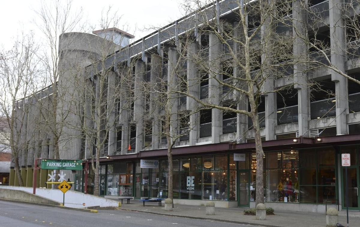 The Parkade, in downtown Bellingham, Friday, March 4, 2016, has been renamed the Commercial Street Parking Garage. The city will pay for improved lighting, vehicle charging stations, a paint job and other improvements to make the garage more inviting to drivers. The city also will install signs around downtown making it easier for visitors to find the garage.
