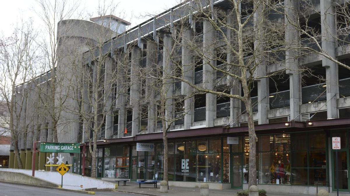 The Parkade, in downtown Bellingham, Friday, March 4, 2016, has been renamed the Commercial Street Parking Garage. The city will pay for improved lighting, vehicle charging stations, a paint job and other improvements to make the garage more inviting to drivers. The city also will install signs around downtown making it easier for visitors to find the garage.