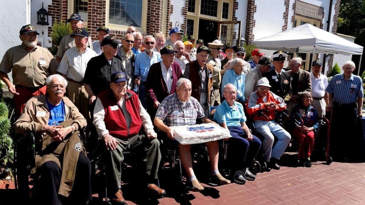 About 50 World War II veterans were honored with lunch, music and speakers Aug. 17, 2015, at Lairmont Manor, 405 Fieldston Road. The event was hosted by the manor and various veteran organizations.