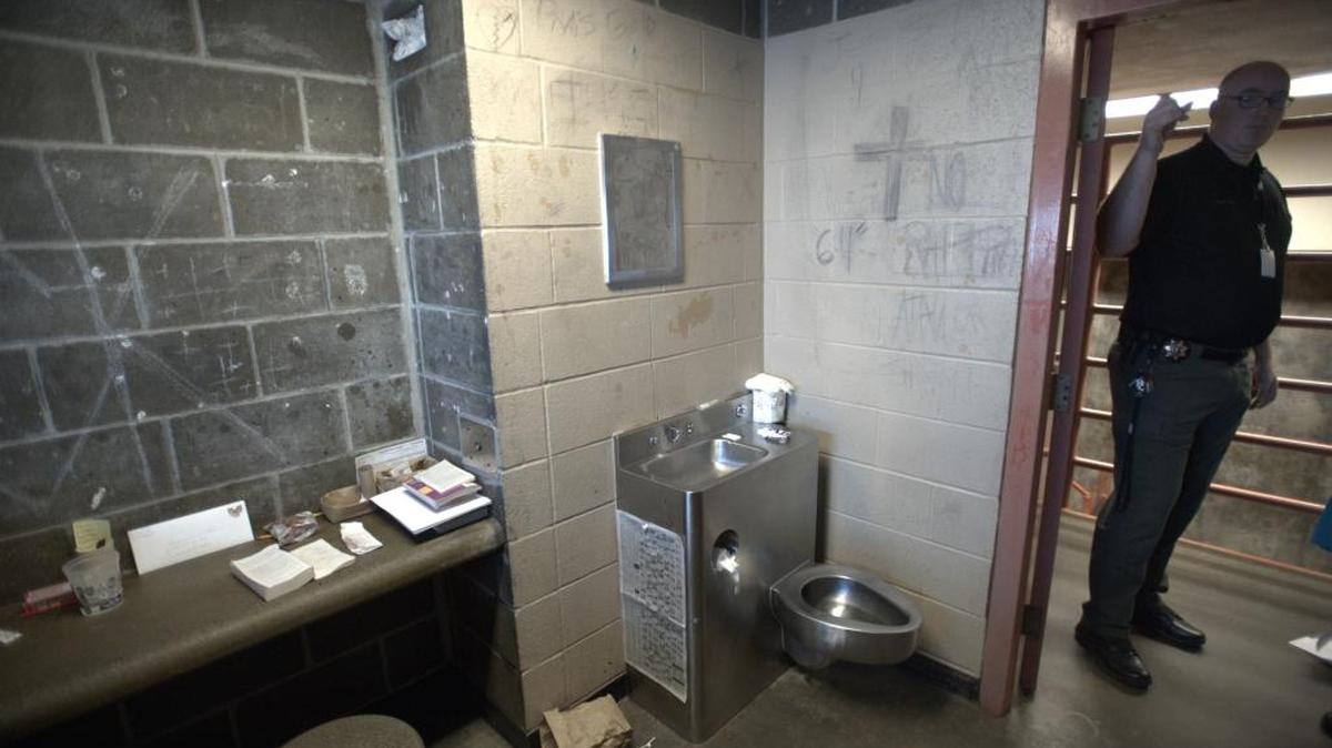 
A cell at the Whatcom County Jail, as seen March 26, 2015, in Bellingham.
