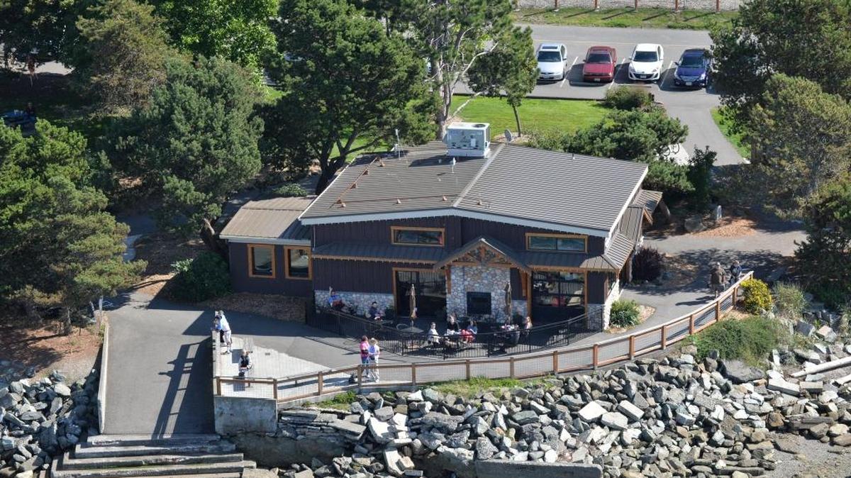 Woods Coffee in Boulevard Park in Bellingham, as seen from the air Sept. 19, 2013.
