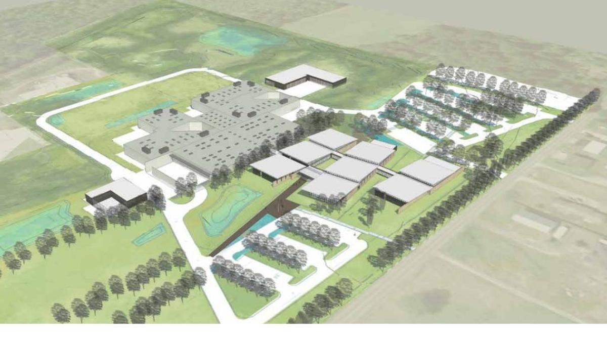 
A rendering of the proposed new Whatcom County Jail, which could be built off LaBounty and Sunset Roads in Ferndale.
