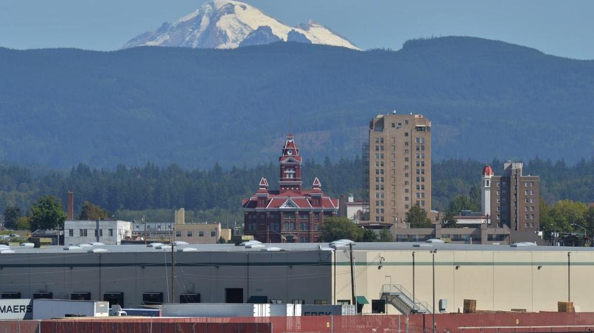 A view from Bellingham Bay toward downtown and Mount Baker. According to state’s Office of Financial Management, Whatcom County added 3,760 people in the past 12 months for a total population of 216,300.