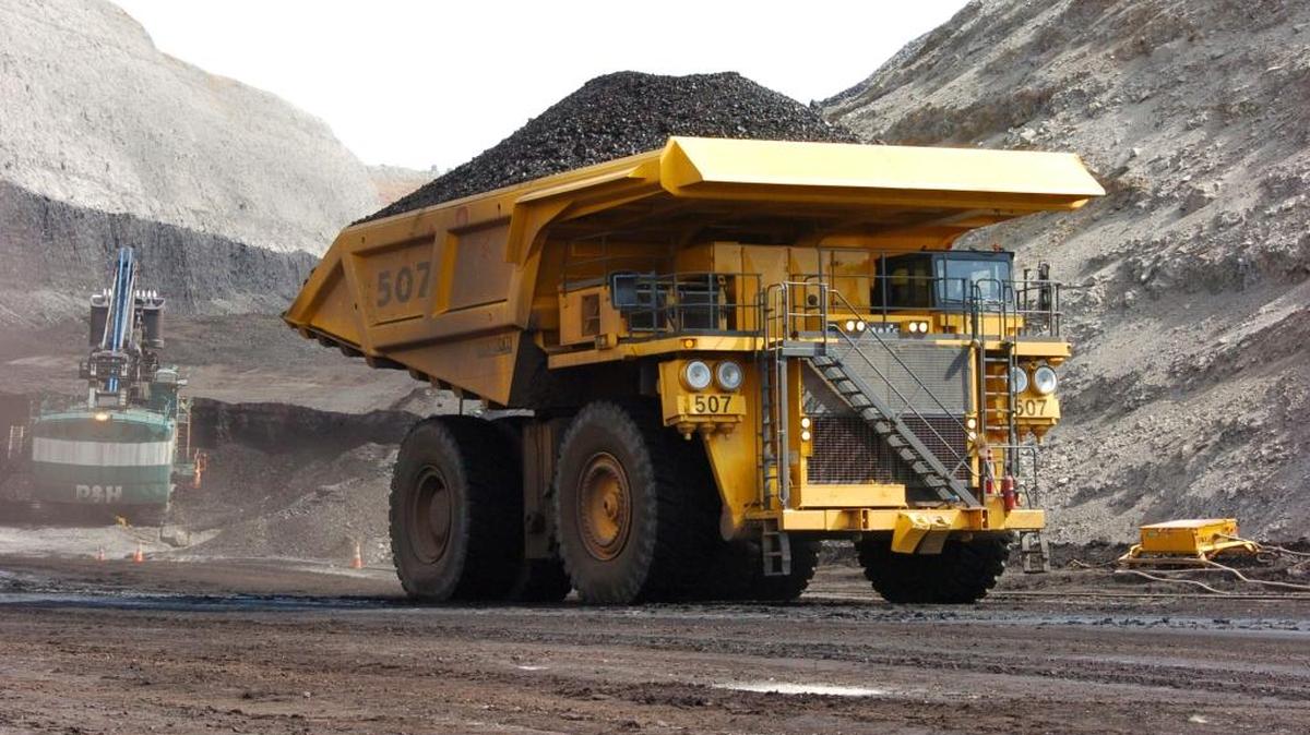 FILE - In this April 4, 2013 file photo, a mining dumper truck hauls coal at Cloud Peak Energy’s Spring Creek strip mine near Decker, Mont. Cloud Peak has a stake in the proposed Gateway Pacific coal terminal at Cherry Point in Whatcom County.