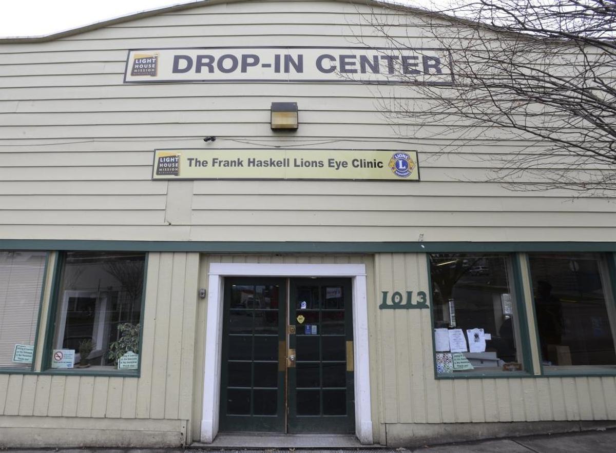 The Lighthouse Mission’s Drop-In Center on West Holly Street in Bellingham on March 1, 2017. The center has been operating as a temporary 24-7 low-barrier shelter for the homeless since October 2016.