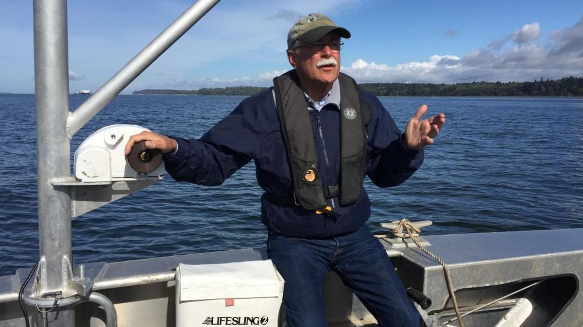 Washington State Commissioner of Public Lands Peter Goldmark visits Cherry Point in September 2016.