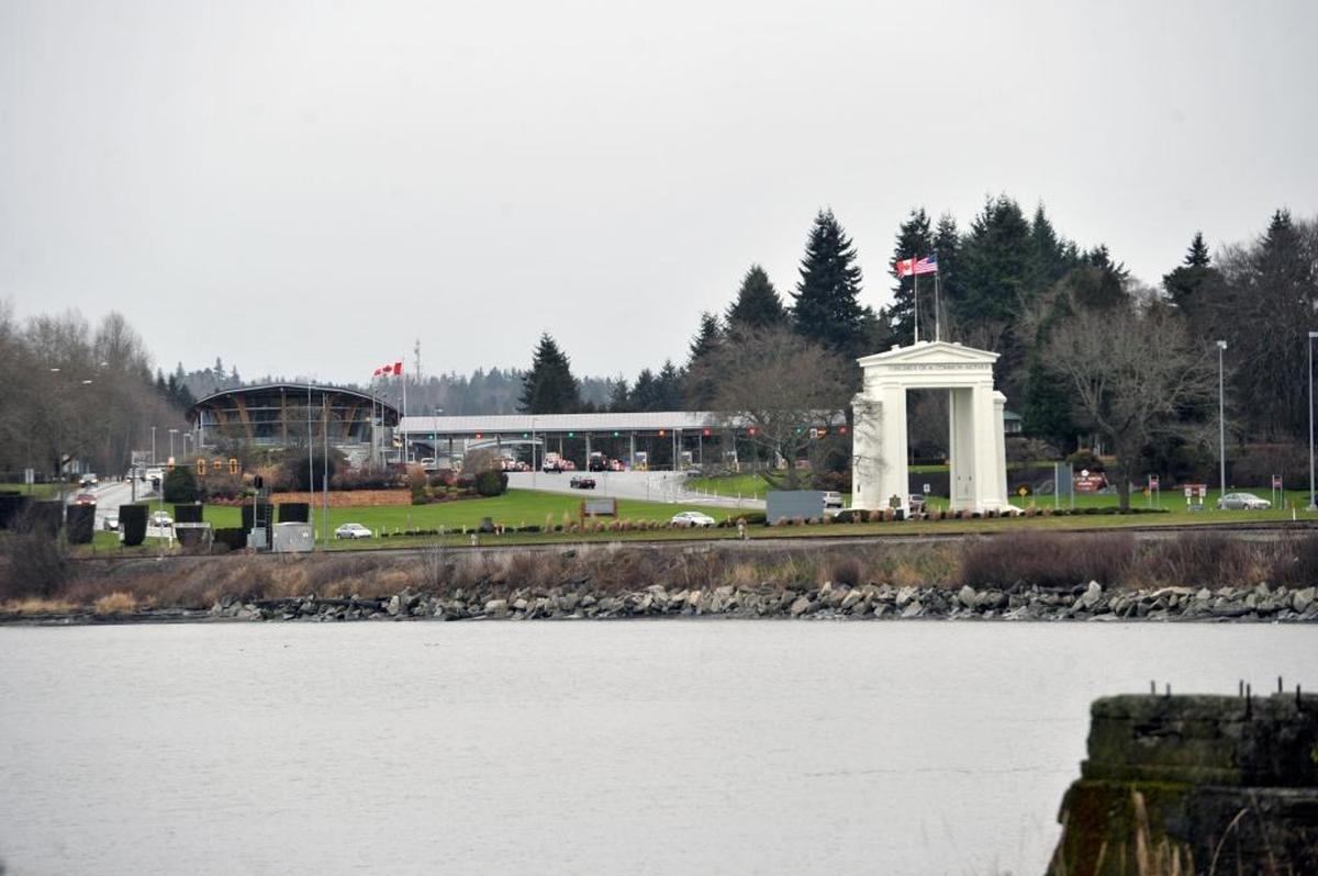 The Peace Arch border crossing in Blaine, Washington. A federal investigation uncovered a human smuggling network that may have helped nearly 1,000 Chinese migrants cross the Canada-U.S. border via the Peace Arch Park that straddles the border near Blaine.