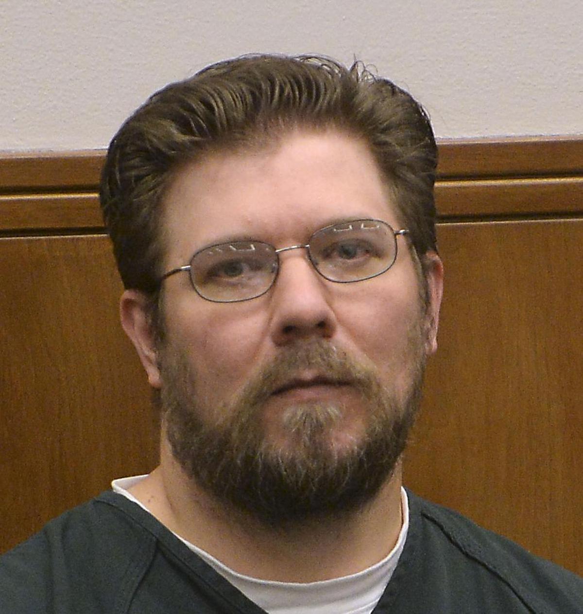 Mark Fraley appears in Whatcom Superior Court Friday, Oct. 13, 2017. Fraley is charged with several child sex offenses.  