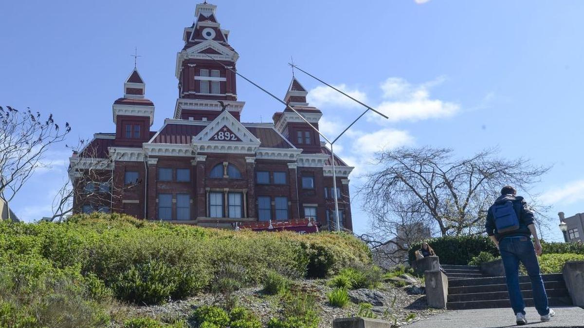 The original Whatcom County Courthouse, in Bellingham, Wednesday, March 30, 2016.