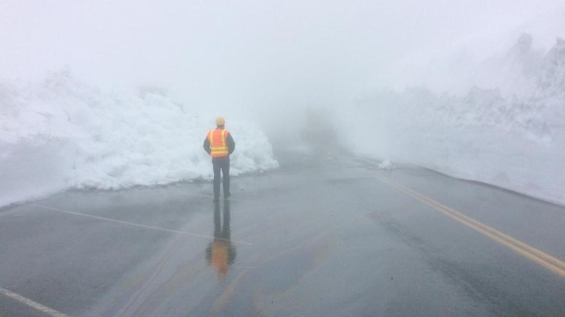 Washington State Department of Transportation crews started clearing snow from the last 2.7 miles of Mount Baker Highway to the parking lot of Artist Point on May 31, 2016. It will open Thursday, June 23, providing access to a number of popular mountain hikes in the area.