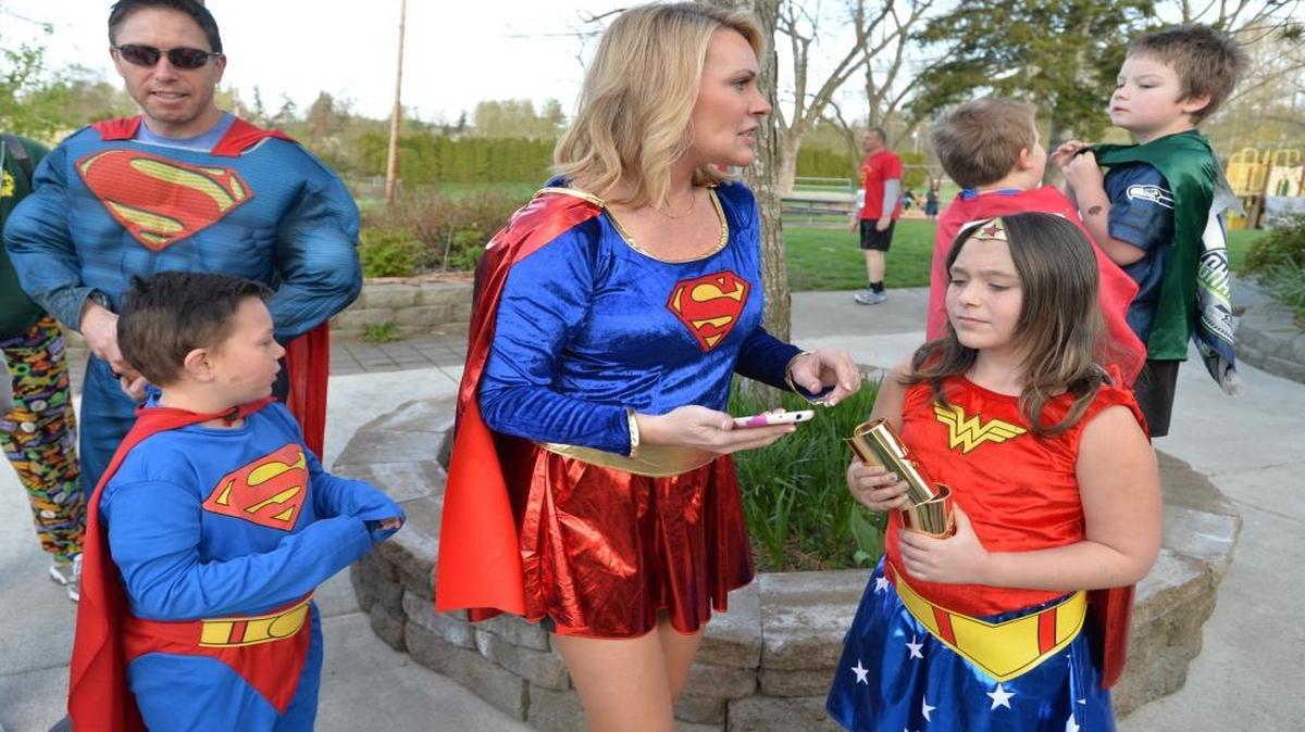 Runners and walkers participate in the 2014 Superhero 5K run/walk at Bloedel Donovan Park. The 2016 event is April 23.