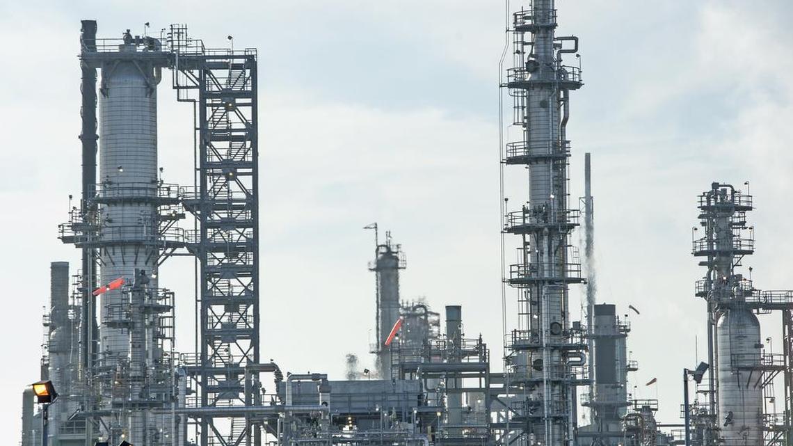 Part of the BP Cherry Point Refinery, Oct. 9, 2014.