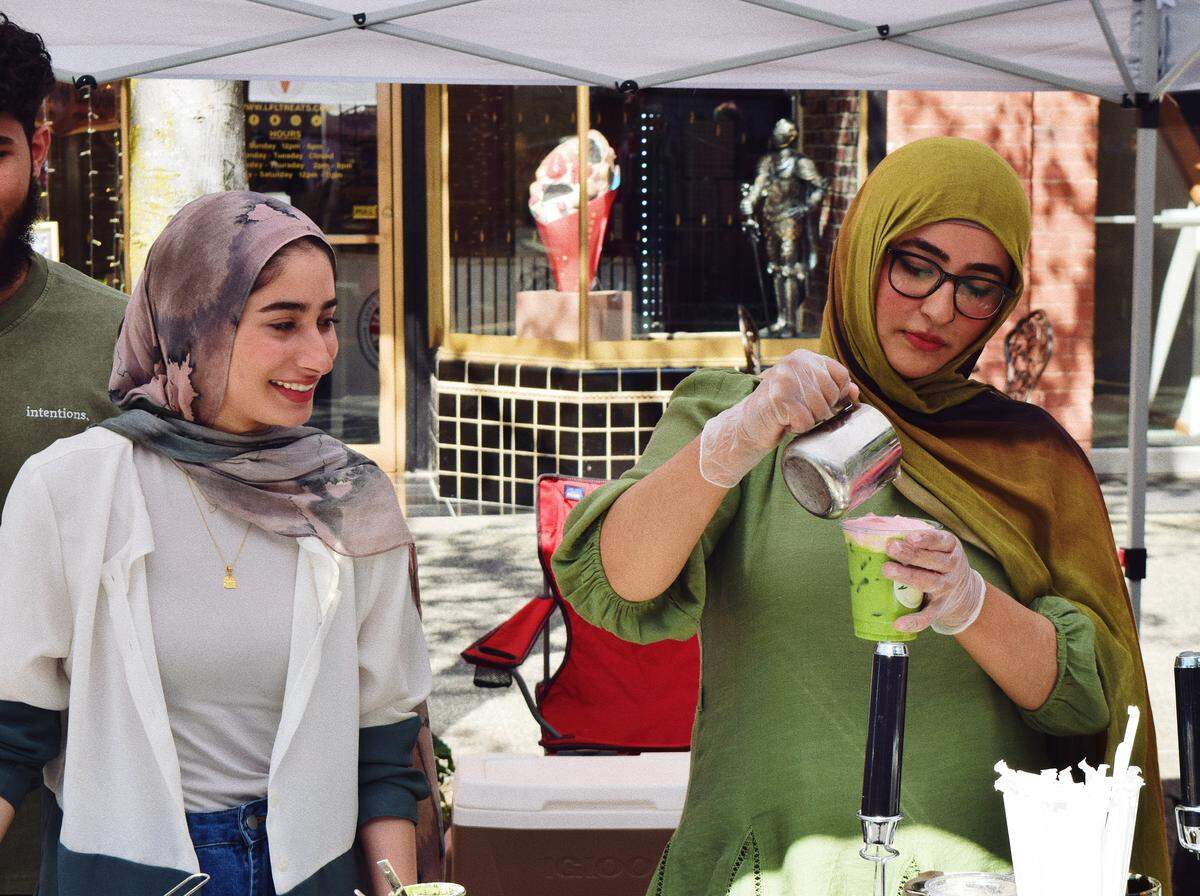 Vendors at Wonderz Market sell a variety of goods — trinkets, patches, art, stained glass, vintage clothing, and matcha are all on the list.