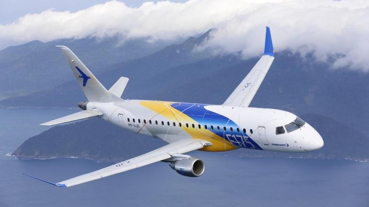An example of the Embraer E175 jet. Horizon Air is purchasing 30 of these jets to add to its fleet.